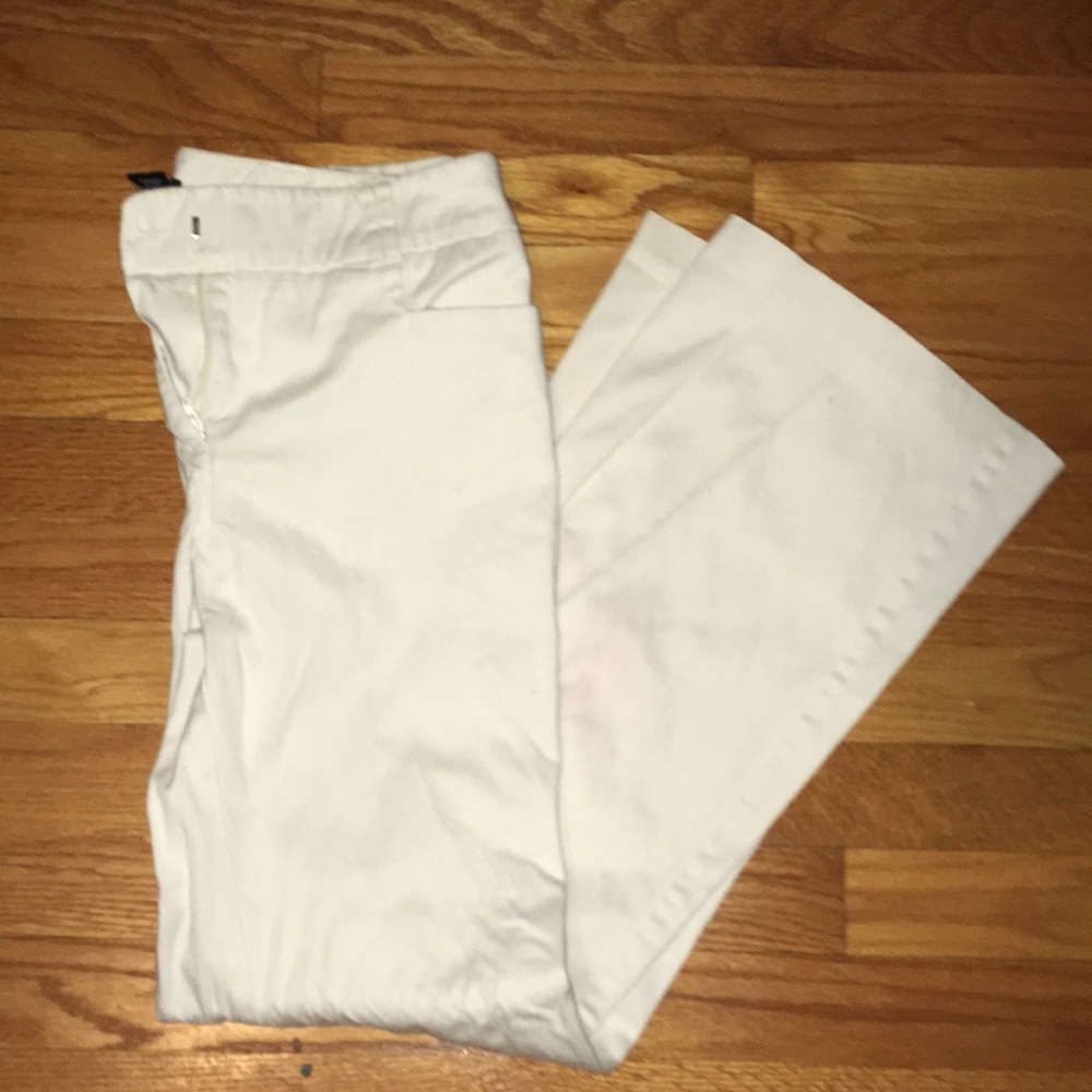 New York & Company Cream Trouser Pants